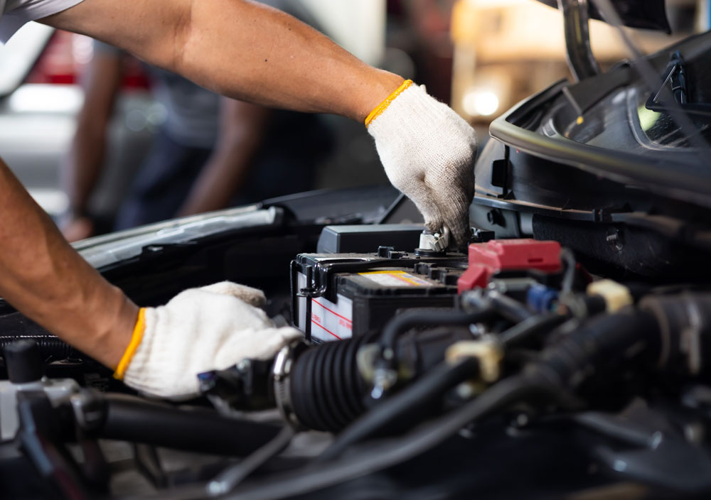 Working On Car